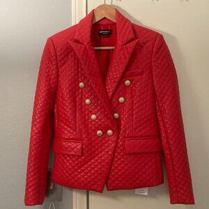 Generation Love Angie quilted faux leather blazer, sz. S